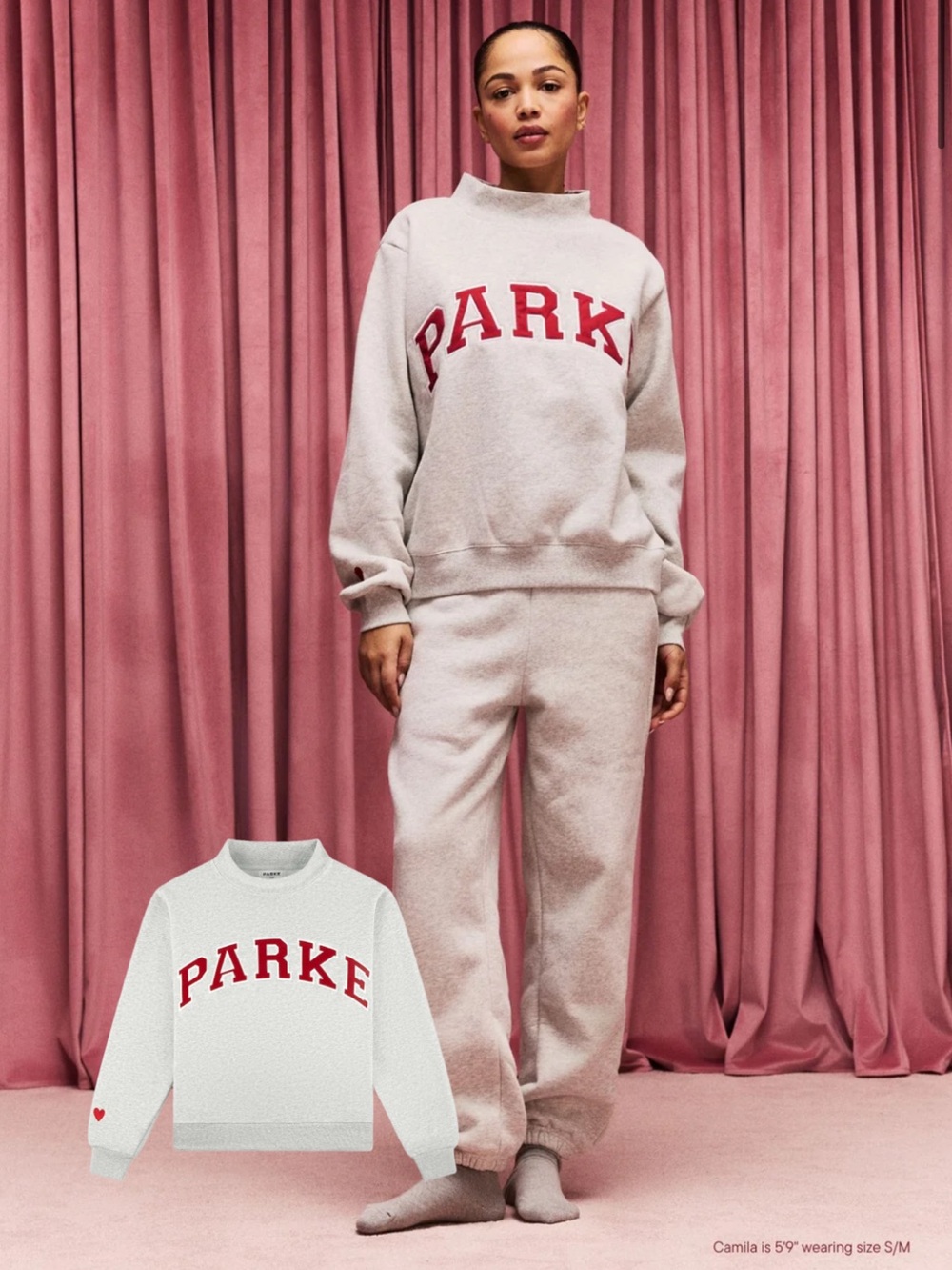 PARKE Valentines Fleece Mockneck